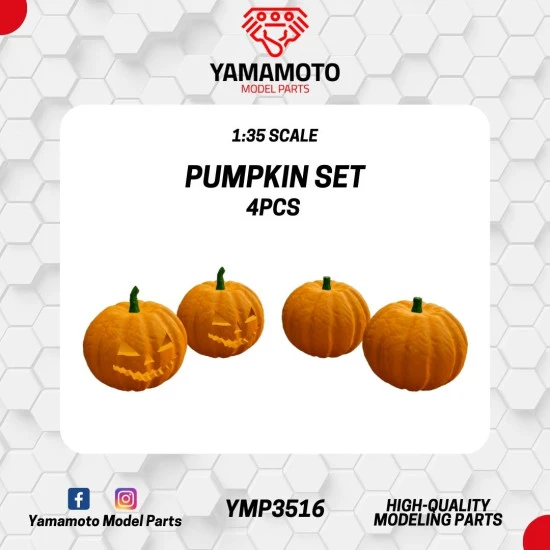 Yamamoto Ymp3516 1/35 Pumpkin Set Resin Kit 4 Pcs
