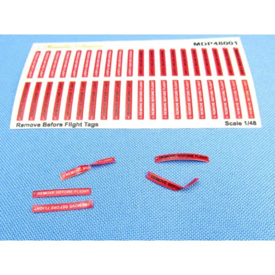 Metallic Details Mdp48001 1/48 Remove Before Flight Tags Accessories Kit