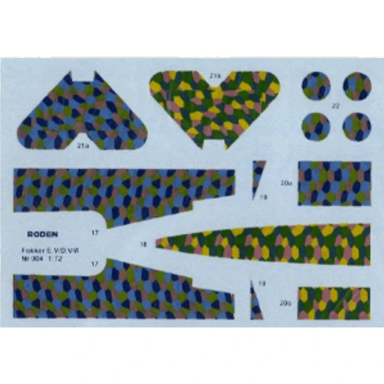 Roden 004 1/72 Fokker E.v/D.viii 1918 Wwi German Airplane Plastic Model Scale