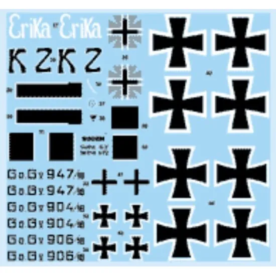 Roden 016 1/72 Gotha G.v German Biplane Bomber Gotha G.v Wwi Plastic Model