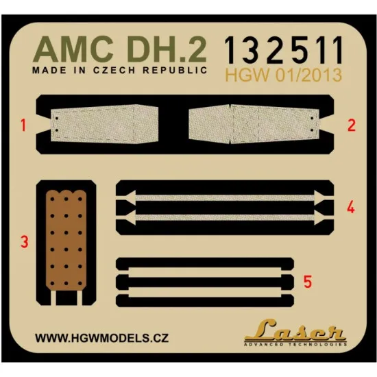 Hgw 132511 1/32 Seatbelts For Amc Dh.2 Accessoreis For Aircraft