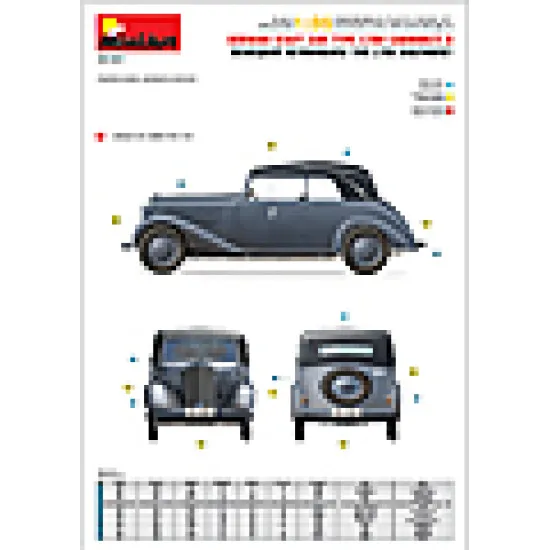 STAFF CAR 170V. CABRIO 1/35 Miniart 35107