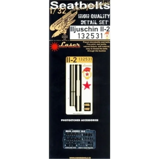 Hgw 132531 1/32 Seatbelts For Iljuschin Il-2 Seatbelts For Hobbyboss Accessories