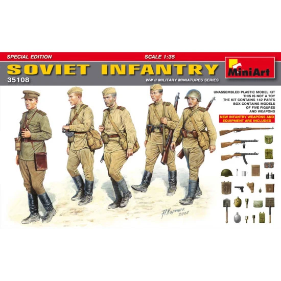 Soviet infantry. Special edition 1/35 Miniart 35108 Soviet infantry. Special edition 1/35 Miniart 35108