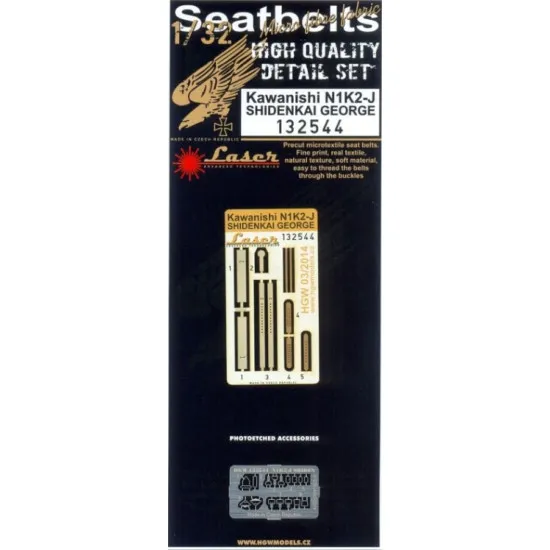 Hgw 132544 1/32 Seatbelts For N1k2-j Shiden Kai George Accessories Kit