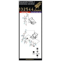 Hgw 132544 1/32 Seatbelts For N1k2-j Shiden Kai George Accessories Kit