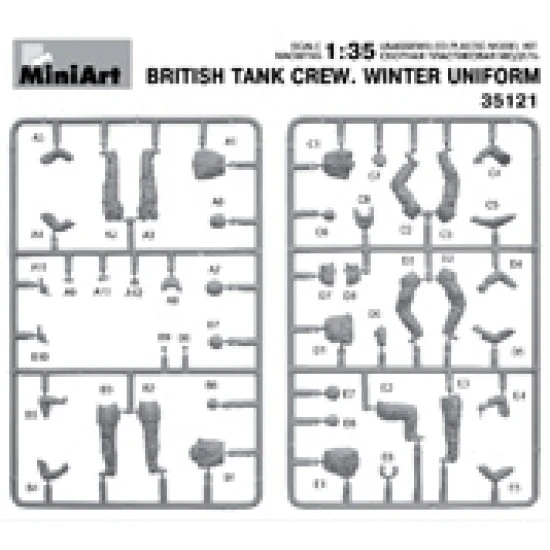 British tank crew, (winter uniform) 1/35 Miniart 35121