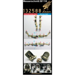 Hgw 132588 1/32 Seatbelts For Messerschmitt Bf110 Dragon And Revell Accessories