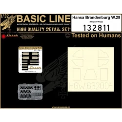 Hgw 132811 1/32 Hansa-brandenburg W.29 Basic Line Seatbelts And Masks