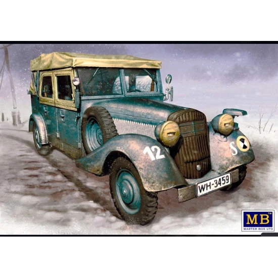 Master Box 3530 1/35 Sd. Kfz. 1 Type 170 Vk. German Military Staff Car. Ww Ii Era