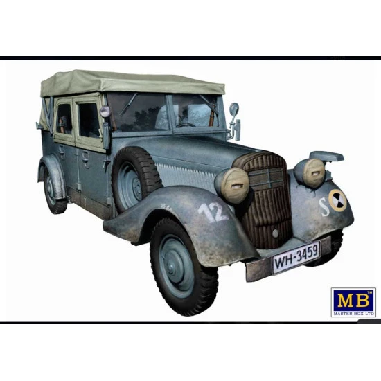 Master Box 3530 1/35 Sd. Kfz. 1 Type 170 Vk. German Military Staff Car. Ww Ii Era