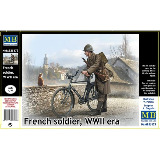Master Box 35173 1/35 French Soldier. Wwii Era Figures Model Kit