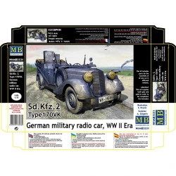 Master Box 3531 1/35 Sd.kfz. 2 Type 170vk, German Military Radio Car, Ww Ii Era Renew Kit