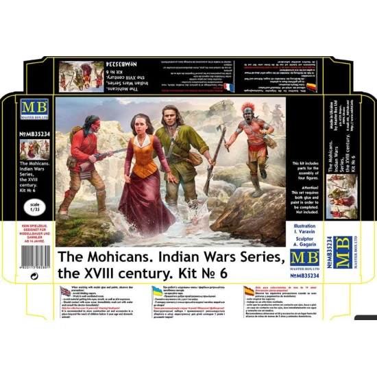 Master Box 35234 1/35 The Mohicans. Indian Wars Series The Xviii Century. Kit 6