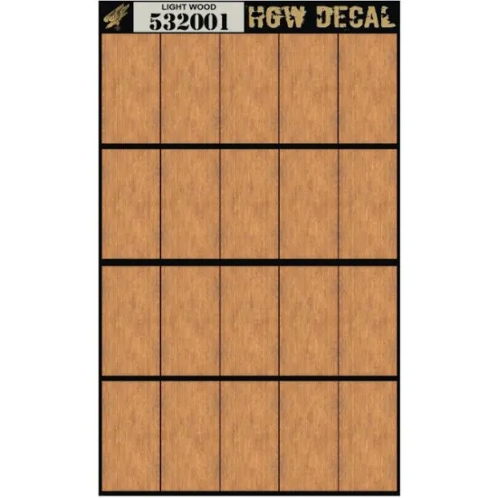 Hgw 532001 1/32 Decal Natural Light Wood Transparent