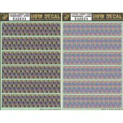 Hgw 532033 1/32 Decal 5 Colour Lozenge Transparent Accessories Kit