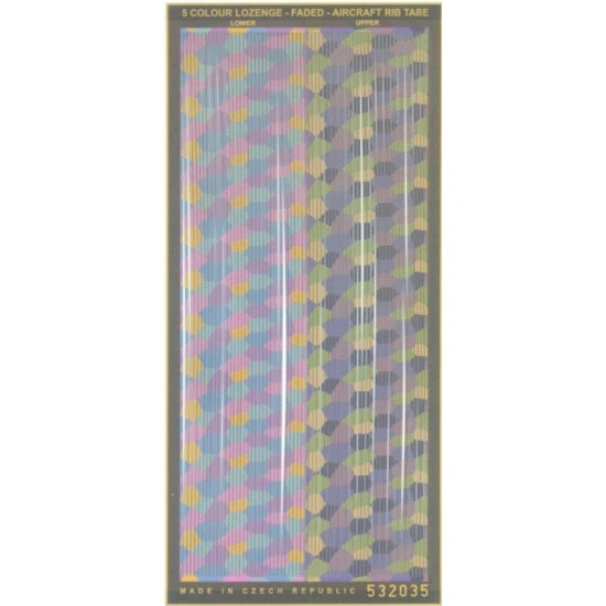 Hgw 532035 1/32 Decal 5 Colour Lozenge Aircraft Rib Tapes Ww I Accessories Kit