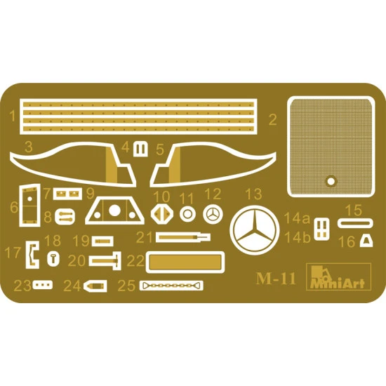 Kfz.70 (MB 1500A) German 4x4 car with crew 1/35 Miniart 35139