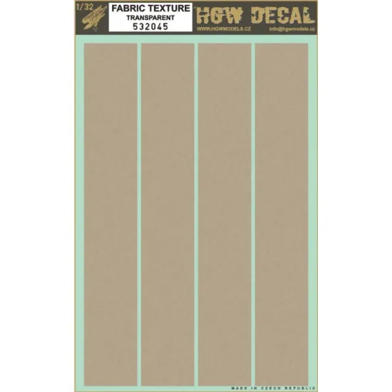 Hgw 532045 1/32 Decal Fabric Transparent Fot Aircraft