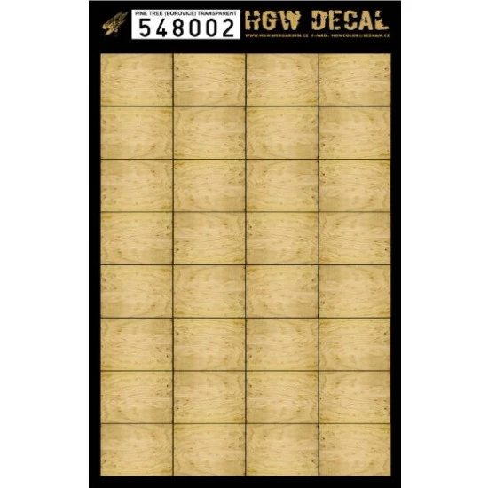 Hgw 548002 1/48 Decal Faded Pine Tree Transparent For Aircraft