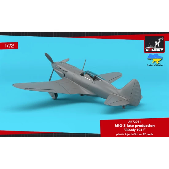 Armory Ar-72011 1/72 Mig 3 Late Bloody 1941 Plastic Model Kit