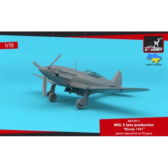 Armory Ar-72011 1/72 Mig 3 Late Bloody 1941 Plastic Model Kit