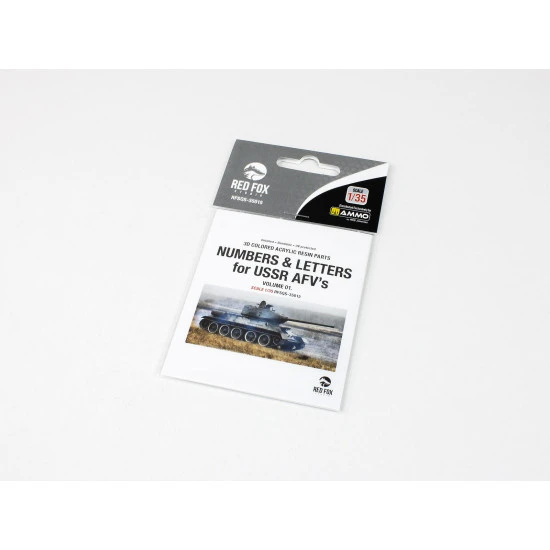 Red Fox Qs-35015 1/35 Numbers And Letters For Ussr Afvs Vol 01