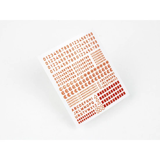 Red Fox Qs-35016 1/35 Numbers And Letters For British Afvs Vol 01