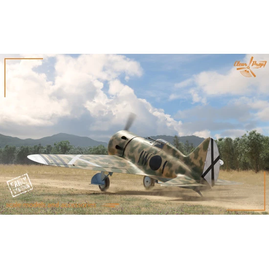 Clear Prop 4821 1/48 I 16 Type 5 In The Sky Of Spain Early Version Plastic Model