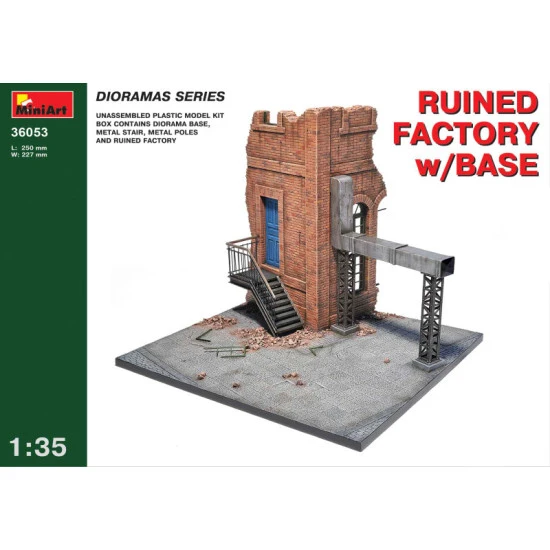 Ruined factory with base 1/35 Miniart 36053