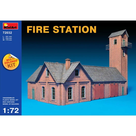 Fire station 1/72 Miniart 72032