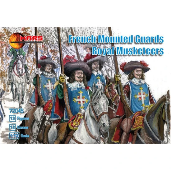 French mounted guards, Royal Musketeers 1/72 MARS figures 72045