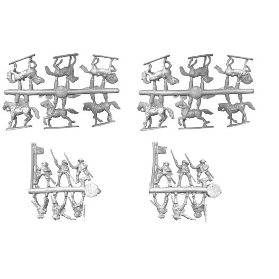 French mounted guards, Royal Musketeers 1/72 MARS figures 72045