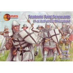 Us Stock Teutonic Foot Sergeants, 1st Half Of The Xv Century 1/72 Mars Figures 72052