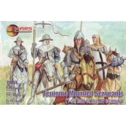 Us Stock Teutonic Mounted Sergeants, 1st Half Of The Xv Century 1/72 Mars Figures 72053