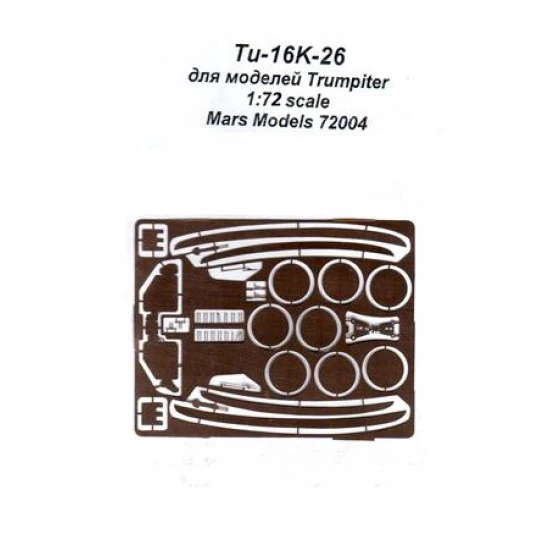 Tu-16K-26 Photo-etched update set 1/72 Mars Models Mars-PE72004