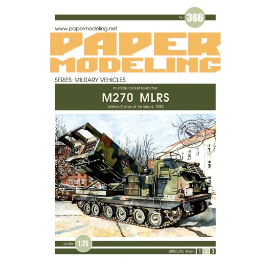 Orel 366/2 1/25 M270 Mlrs Laser Cutting Model Kit