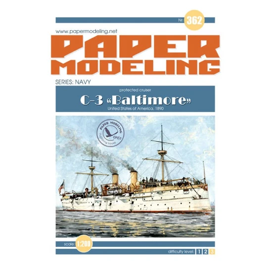 Orel 362/3 1/200 C 30 Baltimore Decks Laser Cutting Model Kit