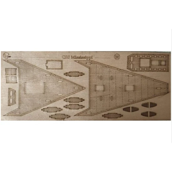 Orel 367/3 1/200 Mississippi Decks Laser Engraving Tree Model Kit