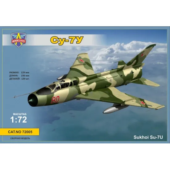 Sukhoi Su-7U Soviet training aircraft 1/72 ModelSvit 72005