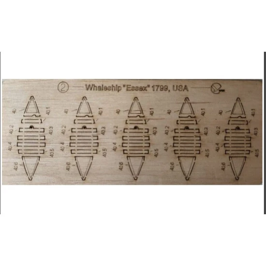 Orel 369/3 1/100 Essex Deckers Laser Engraving Tree Model Kit