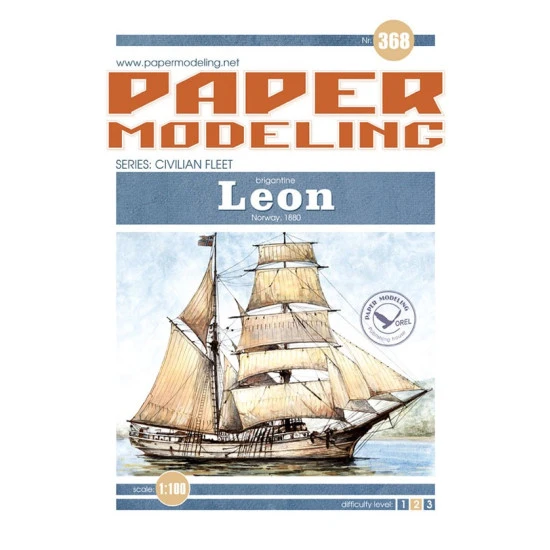 Orel 368/4 1/100 Leon Sail Canvas-colored Fabric Sail Model Kit