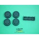 Uscp 24p180 1/24 Resin Wheels 16 Inch For Mercedes 300 Sl For Tamiya Kits