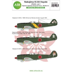 Ask D32051 1/32 Nakajima Ki-84 Hayate Frank Part 1 Imperial Japanese Army Air Force Shinbu Tai