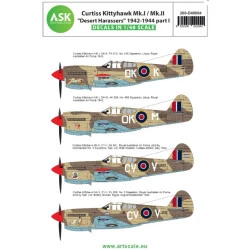 Ask D48004 1/48 Curtiss Kittyhawk Mk.i/Mk.ii Desert Harassers 1942-1944 Part I