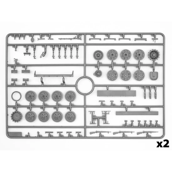Icm 35114 1/35 Krankenpanzerwagen Sd.kfz.251 8 Ausf.a Wwii German Ambulance With Military Medical Personnel