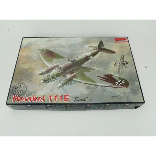 Roden 027 1/72 He-111e German Bomber Wwi Plastic Model Kit