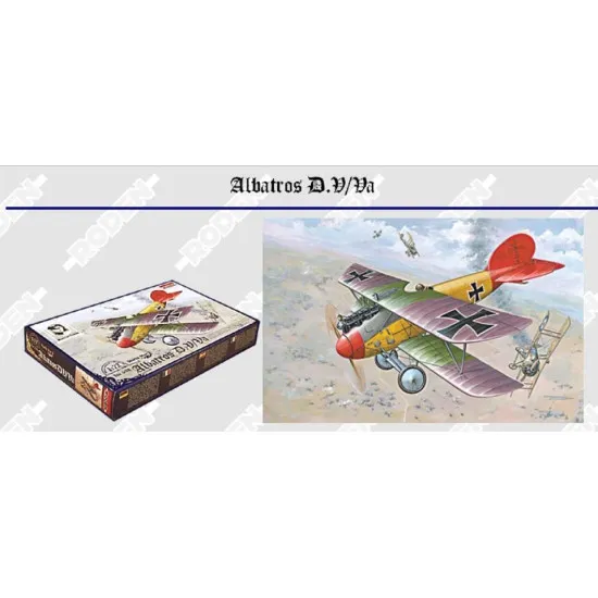 Roden 032 1/72 Albatros D.v/D.va German Fighter Biplane Wwi Model Kit