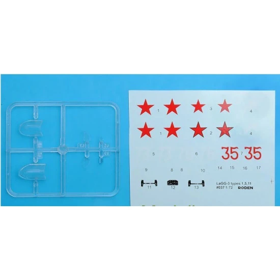 Roden 037 1/72 Lagg-3 1 5 11 Series Soviet Fighter Aircraft 1941 Wwii
