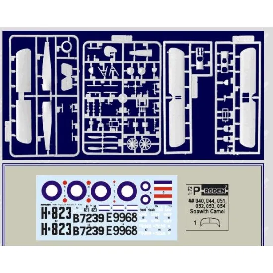 Roden 054 1/72 Sopwith F.1 Camel Raf British Fighter-biplane 1917 Wwi Model